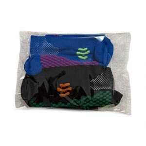 Mens Compression Socks One Size Black and Blue